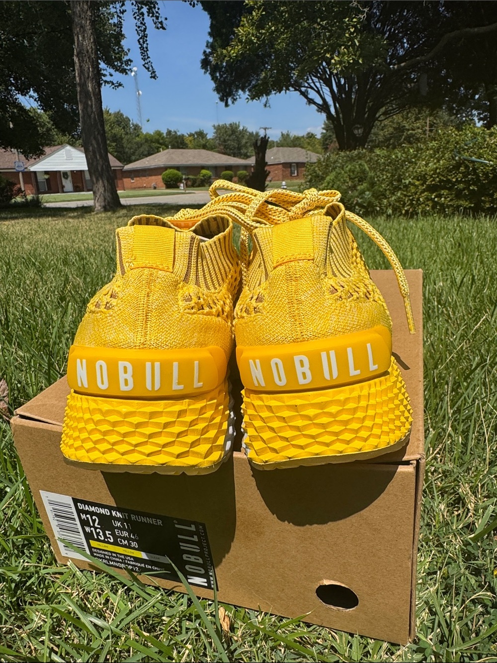 NOBULL Yellow Knit Kids' Sneakers - Picture 5 of 6